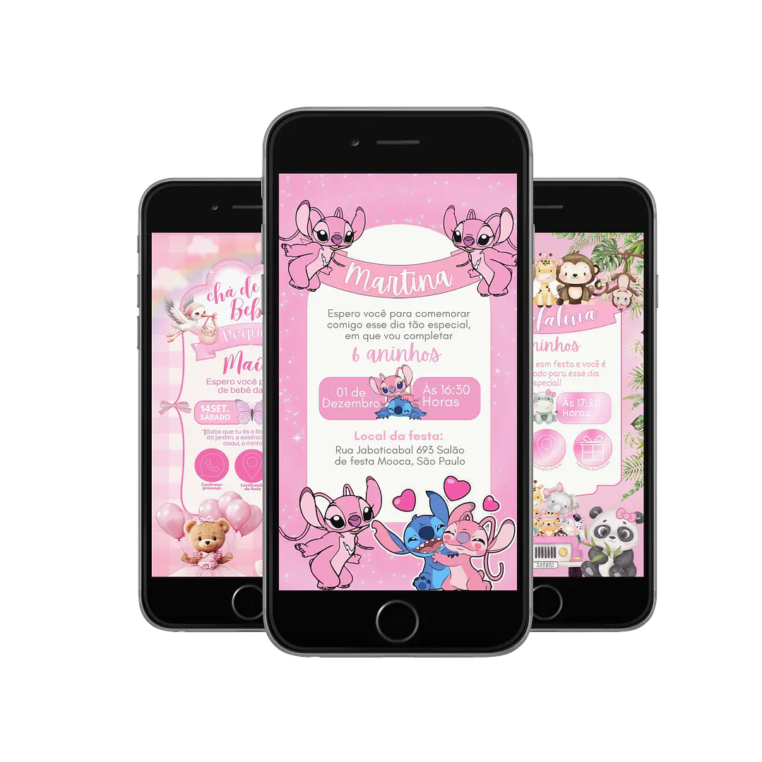 Pack Canva Convites Digitais Interativos Templates Editáveis 128 Artes 5