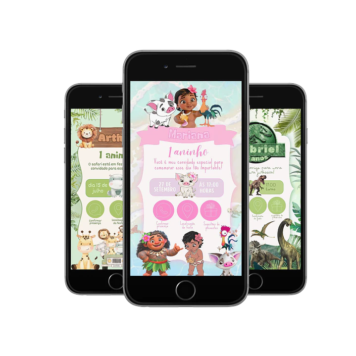 Pack Canva Convites Digitais Interativos Templates Editáveis 128 Artes 6
