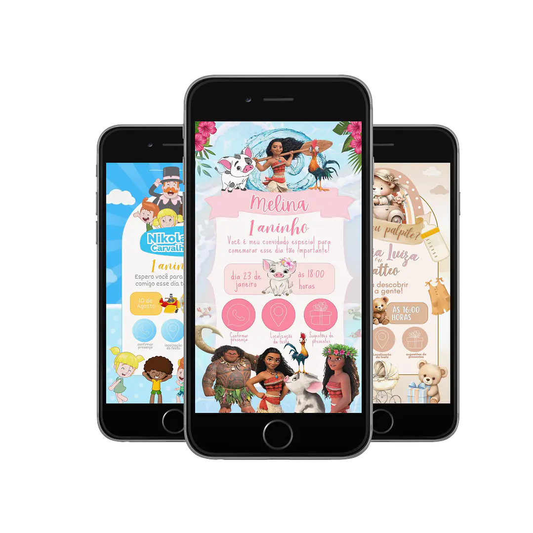 Pack Canva Convites Digitais Interativos Templates Editáveis 128 Artes 7