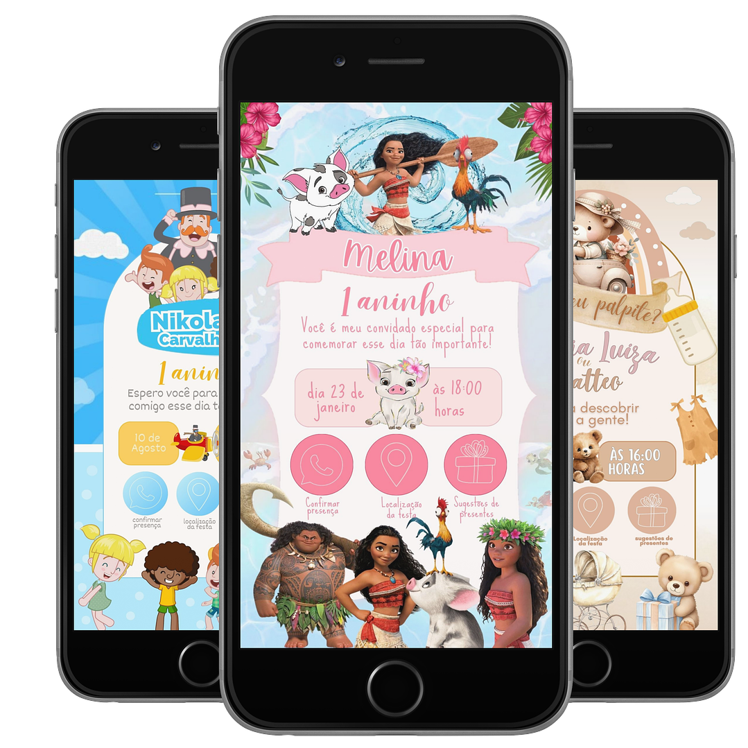 Pack Canva Convites Digitais Interativos Templates Editáveis 128 Artes 7