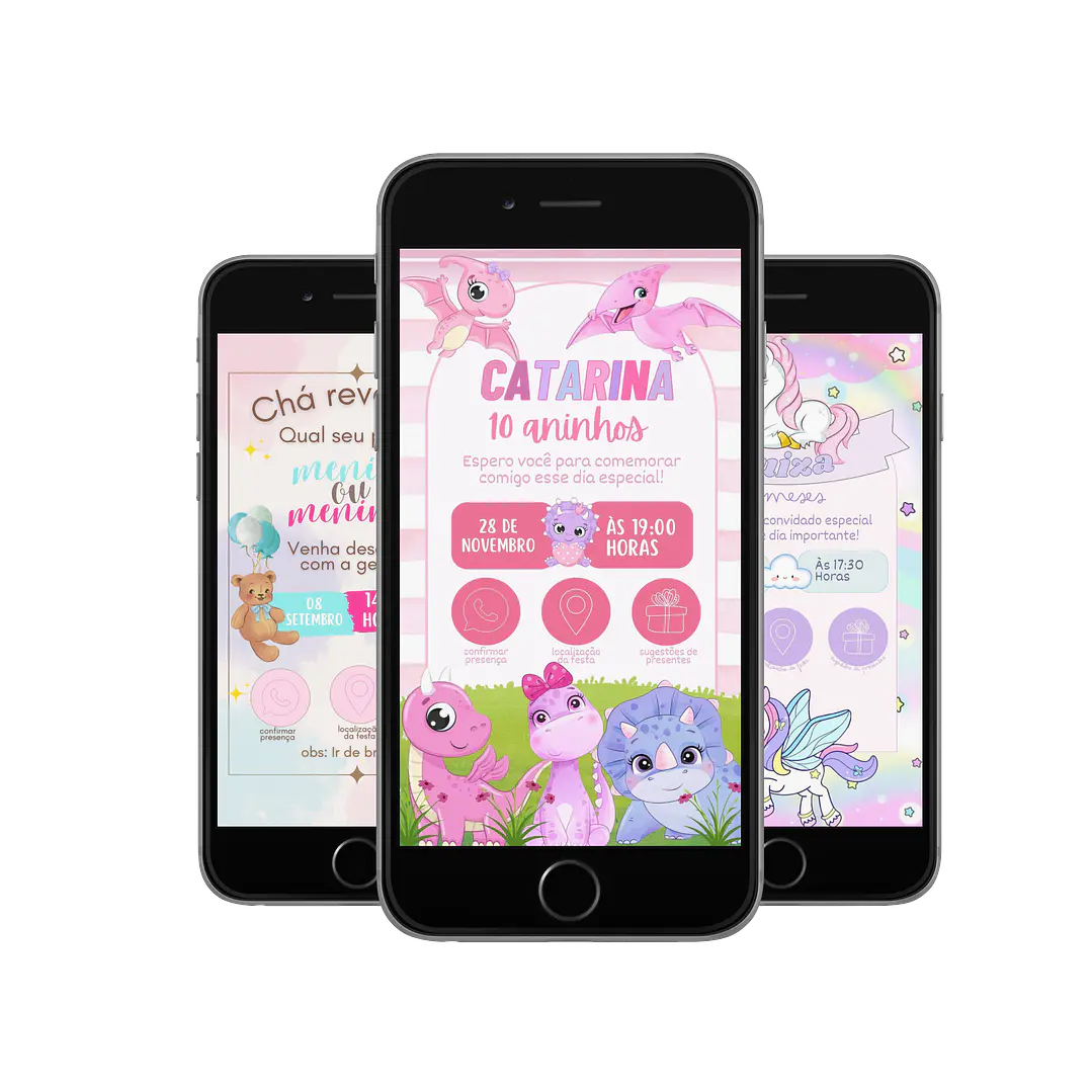 Pack Canva Convites Digitais Interativos Templates Editáveis 128 Artes 8