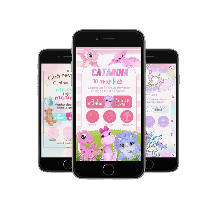 Pack Canva Convites Digitais Interativos Templates Editáveis 128 Artes 8