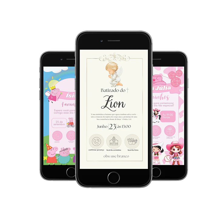 Pack Canva Convites Digitais Interativos Templates Editáveis 128 Artes 9