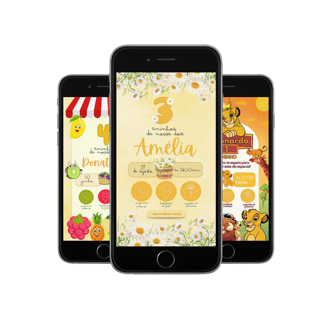 Pack Canva Convites Digitais Interativos Templates Editáveis 128 Artes 10