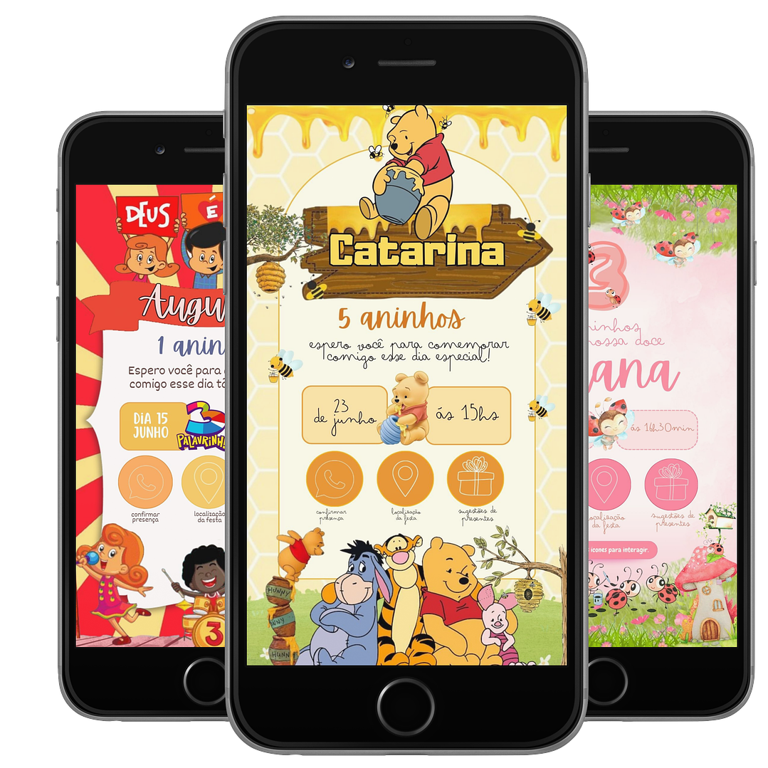 Pack Canva Convites Digitais Interativos Templates Editáveis 128 Artes 11