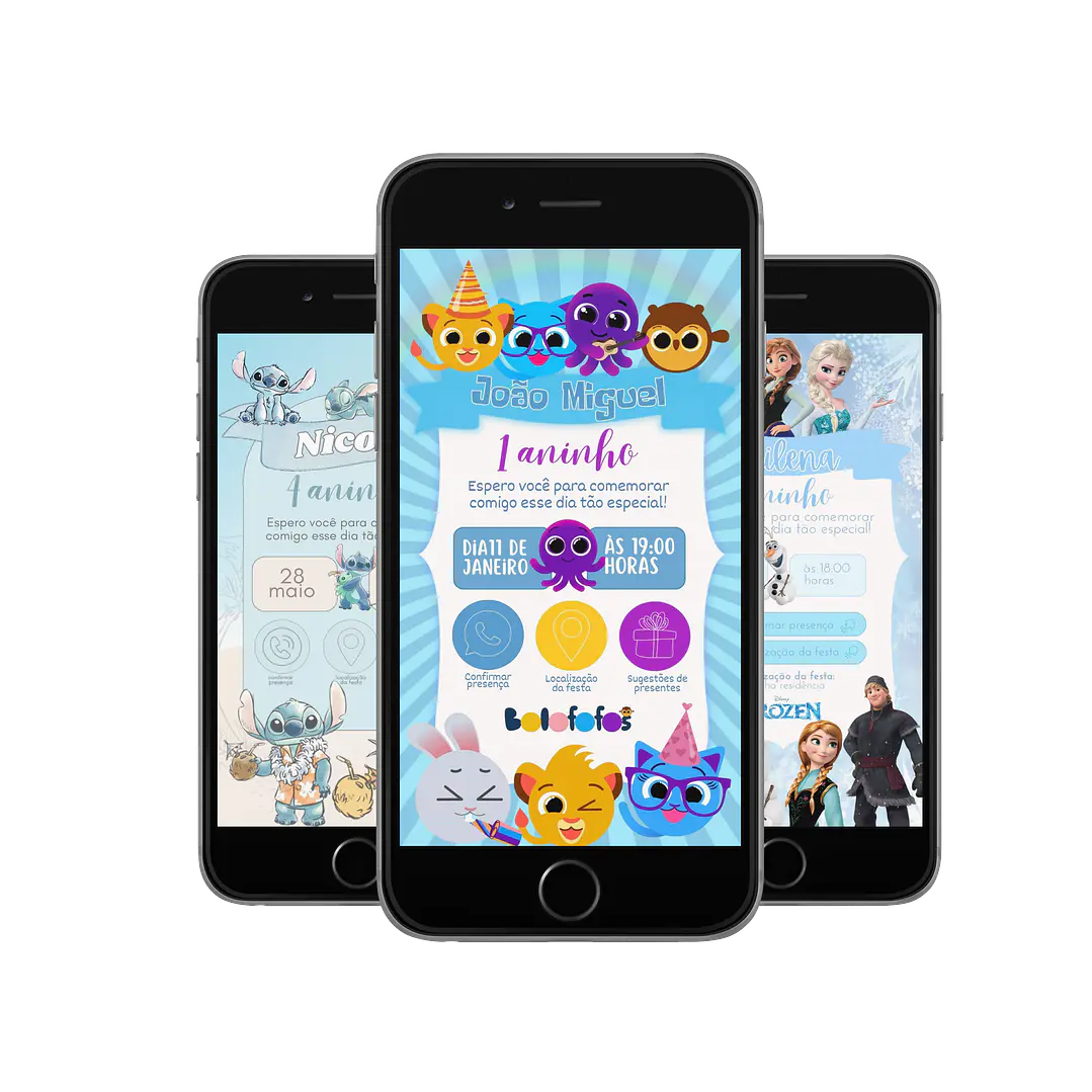 Pack Canva Convites Digitais Interativos Templates Editáveis 128 Artes 14