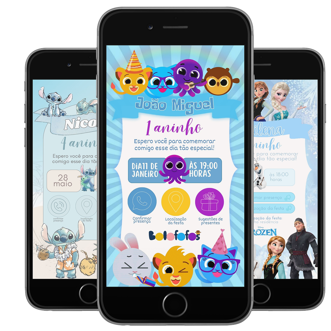 Pack Canva Convites Digitais Interativos Templates Editáveis 128 Artes 14