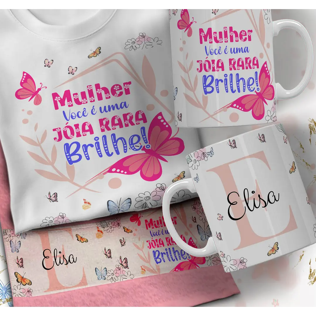 66 Artes para Caneca Camisa e Toalhinha Dia das Mulheres Arquivo em Editável  7
