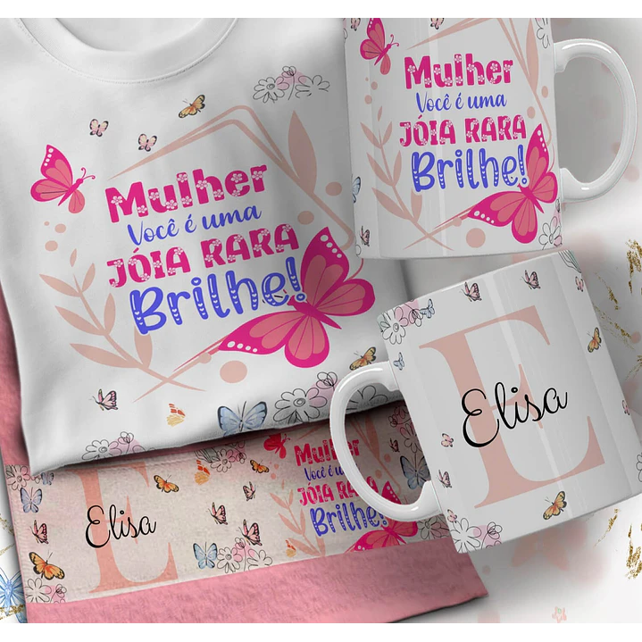 66 Artes para Caneca Camisa e Toalhinha Dia das Mulheres Arquivo em Editável  7