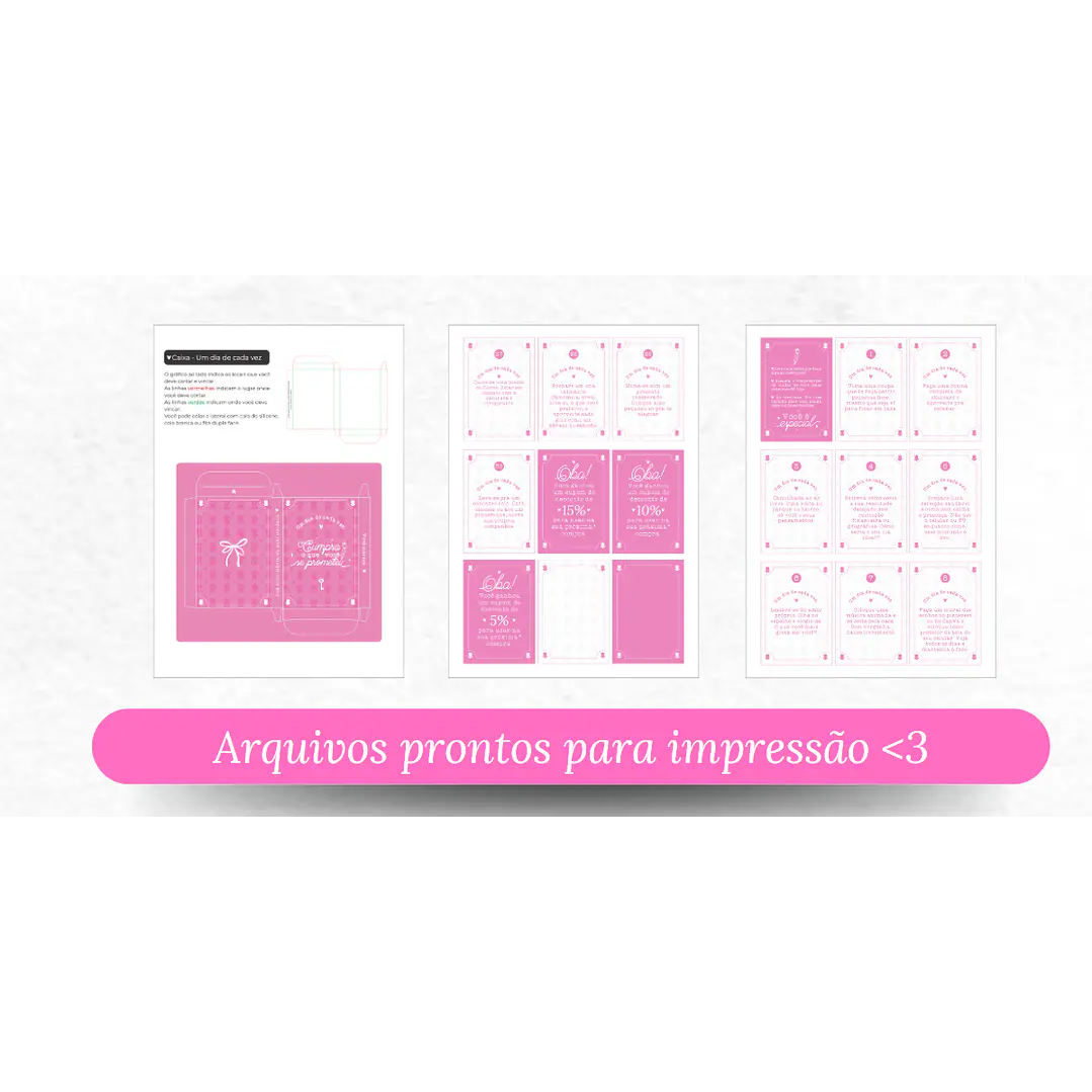 Arquivos Prontos Frases Motivacionais Manifesto Feminino, Junto e Misturado,Baralho do Autocuidado Arquivo editável 2