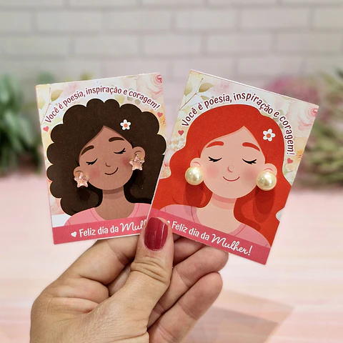 Arquivo Tags Brinco Dia da Mulher Kit Digital em Pdf e Png