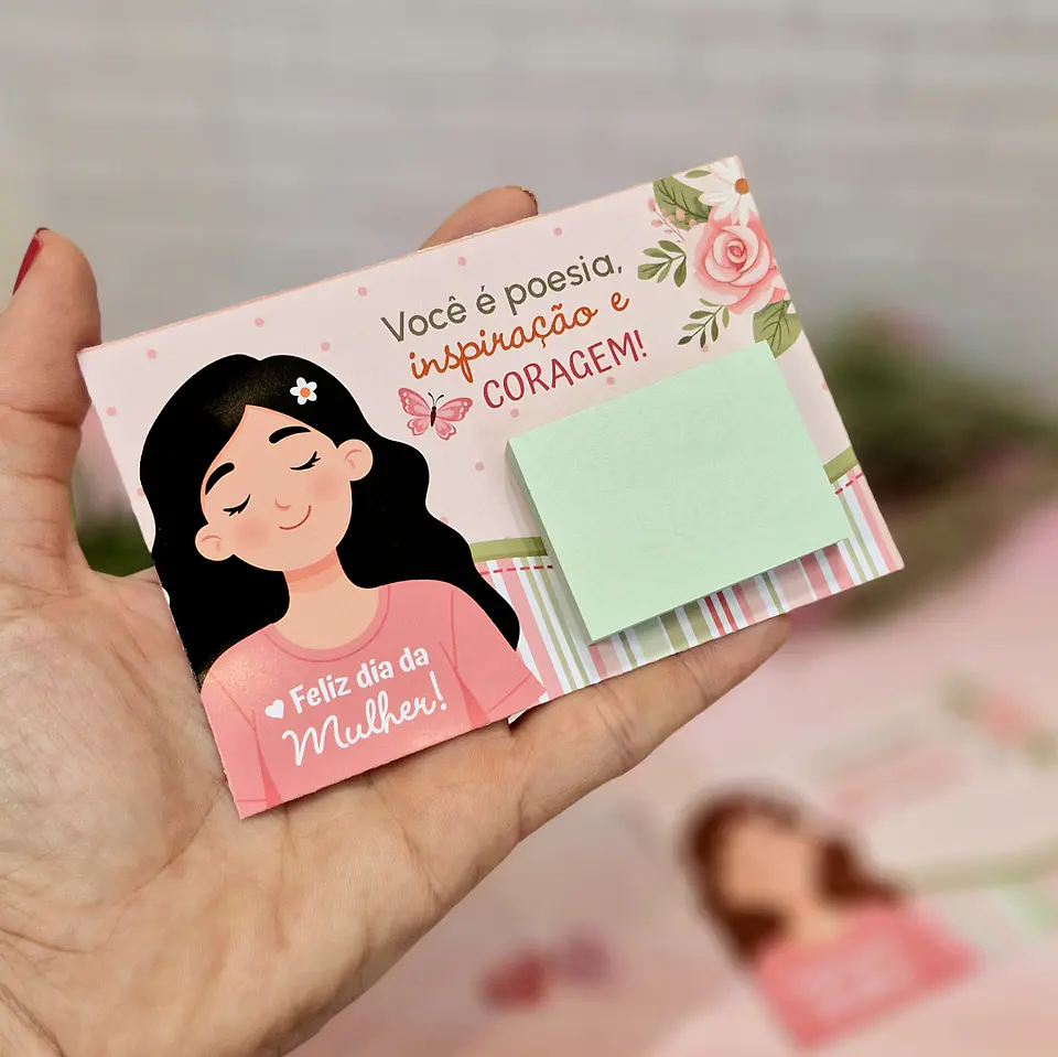 Arquivo Tags Post It Dia da Mulher Kit Digital em Pdf e Png 3