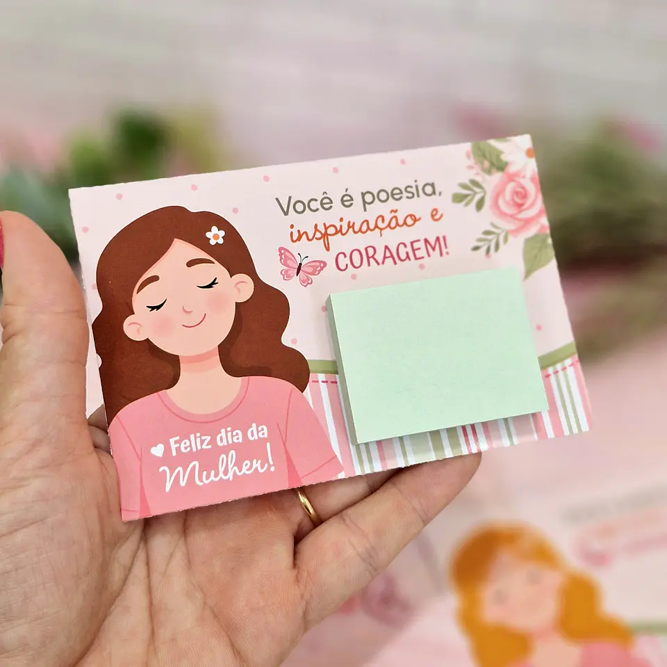 Arquivo Tags Post It Dia da Mulher Kit Digital em Pdf e Png 7