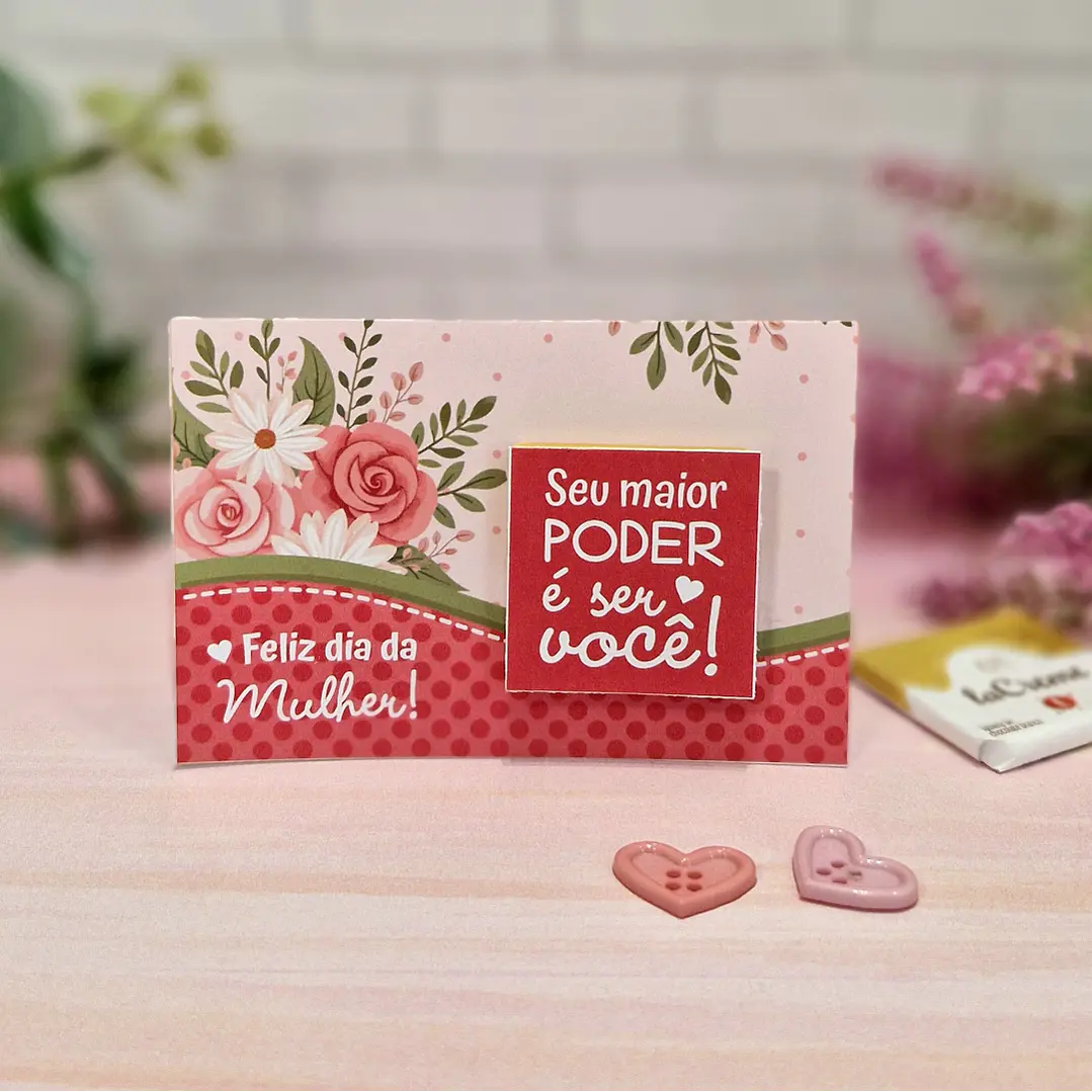 Arquivo Cartão Card La Creme Dia da Mulher Kit Digital em Pdf e Png 1