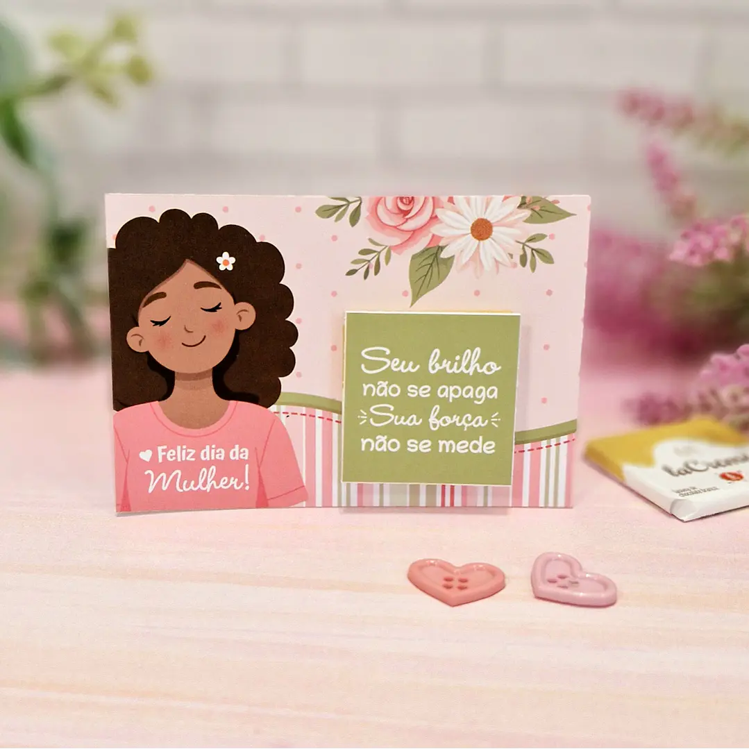 Arquivo Cartão Card La Creme Dia da Mulher Kit Digital em Pdf e Png 2