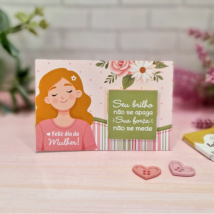 Arquivo Cartão Card La Creme Dia da Mulher Kit Digital em Pdf e Png 4
