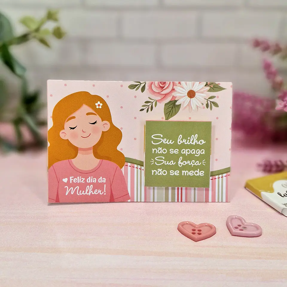 Arquivo Cartão Card La Creme Dia da Mulher Kit Digital em Pdf e Png 4