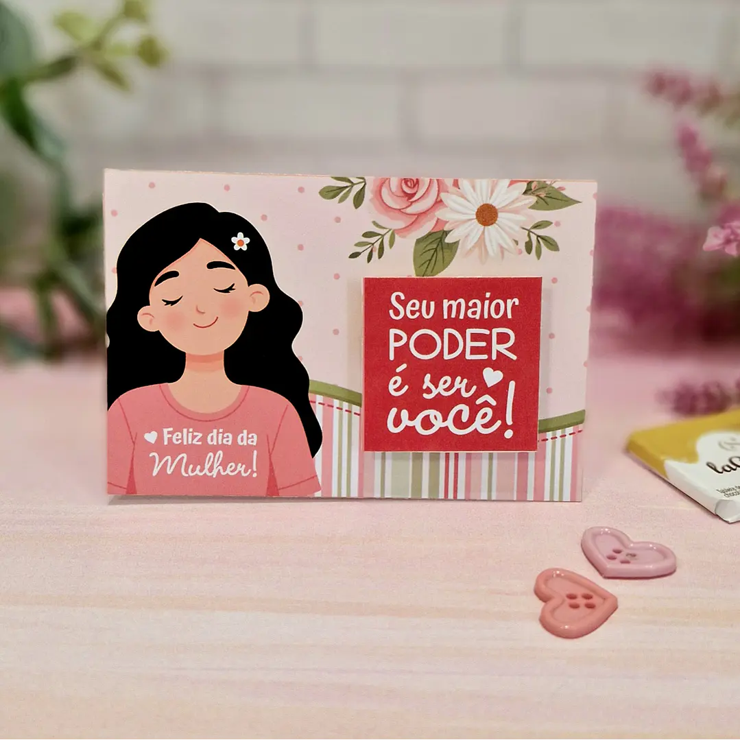 Arquivo Cartão Card La Creme Dia da Mulher Kit Digital em Pdf e Png 6