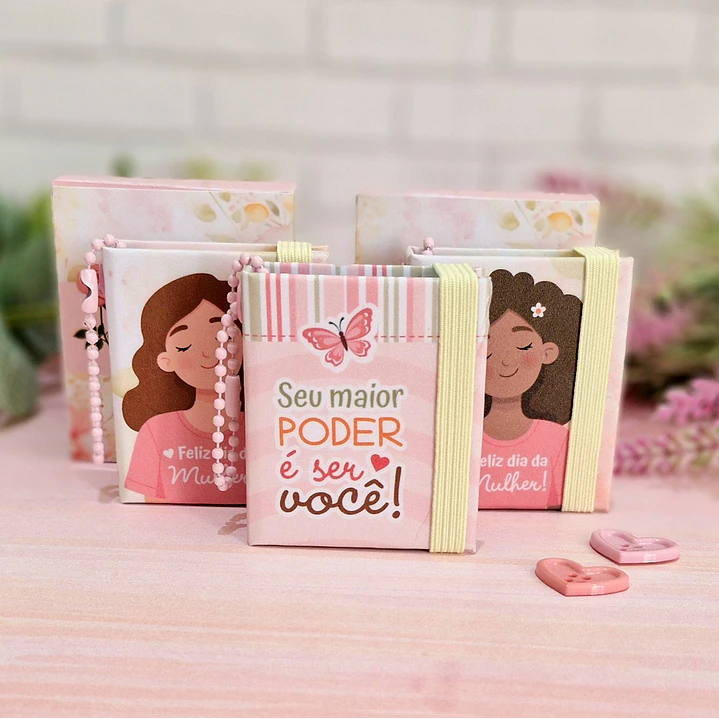 Arquivo Chaveiro Post It Dia da Mulher Kit Digital em Pdf e Png 2