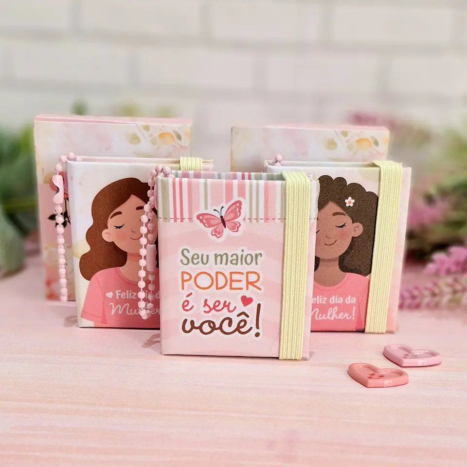 Arquivo Chaveiro Post It Dia da Mulher Kit Digital em Pdf e Png 2