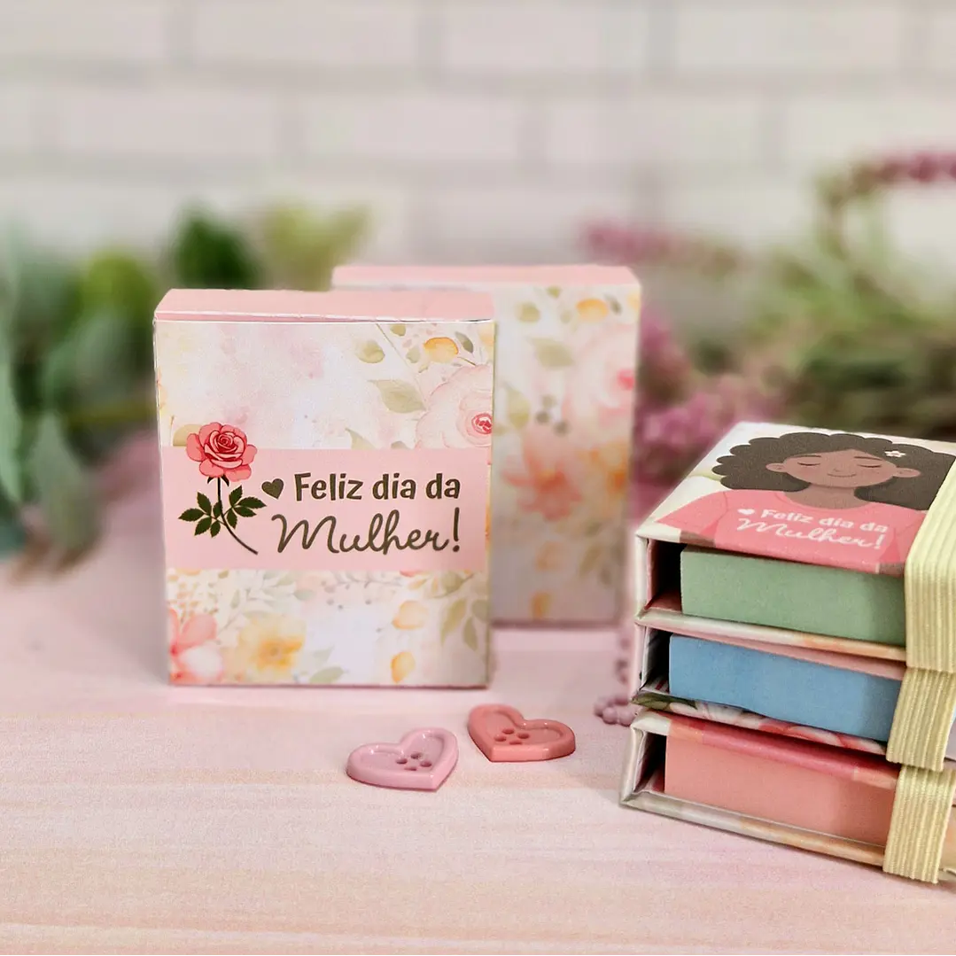 Arquivo Chaveiro Post It Dia da Mulher Kit Digital em Pdf e Png 3