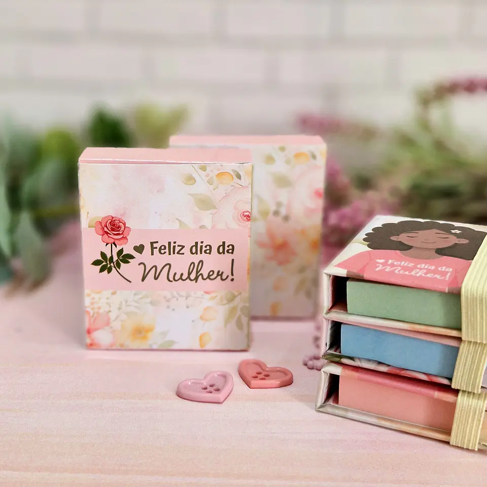 Arquivo Chaveiro Post It Dia da Mulher Kit Digital em Pdf e Png 3