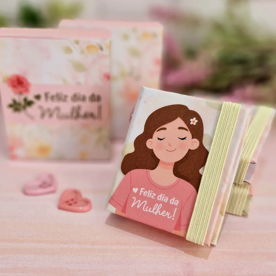 Arquivo Chaveiro Post It Dia da Mulher Kit Digital em Pdf e Png 5