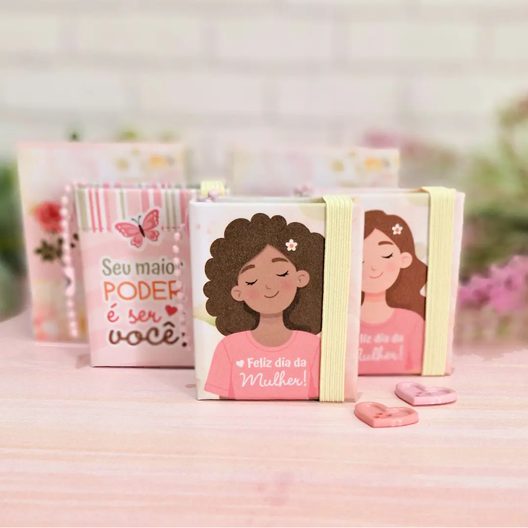 Arquivo Chaveiro Post It Dia da Mulher Kit Digital em Pdf e Png 6