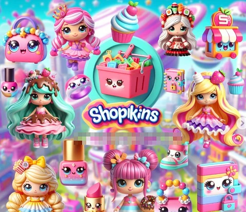 Kit Digital Shopkins em Png