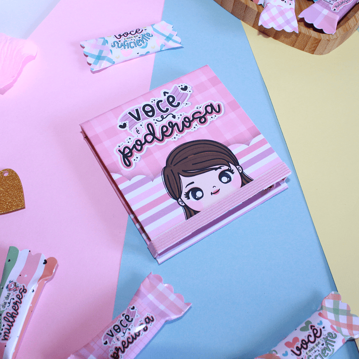 Arquivos Post-it 7,5x7,5cm Dia da Mulher Kit Digital Pdf e Png 2