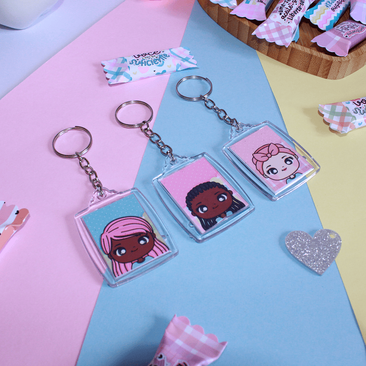 Arquivos Chaveiro acrílico Dia da Mulher Kit Digital Pdf e Png 5