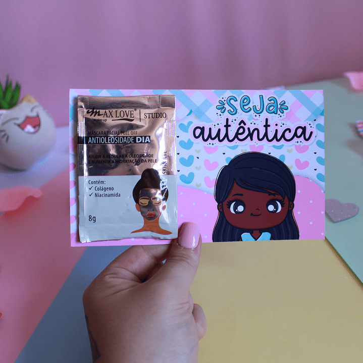 Arquivos Card para máscara facial Dia da Mulher Kit Digital Pdf e Png 1