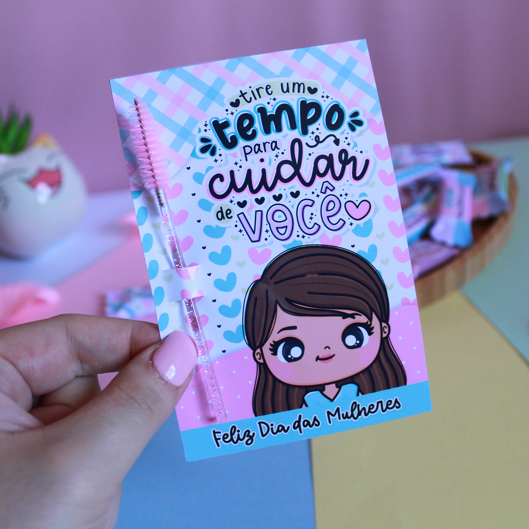 Arquivos Card para escovinha de cílios Dia da Mulher Kit Digital Pdf e Png 2