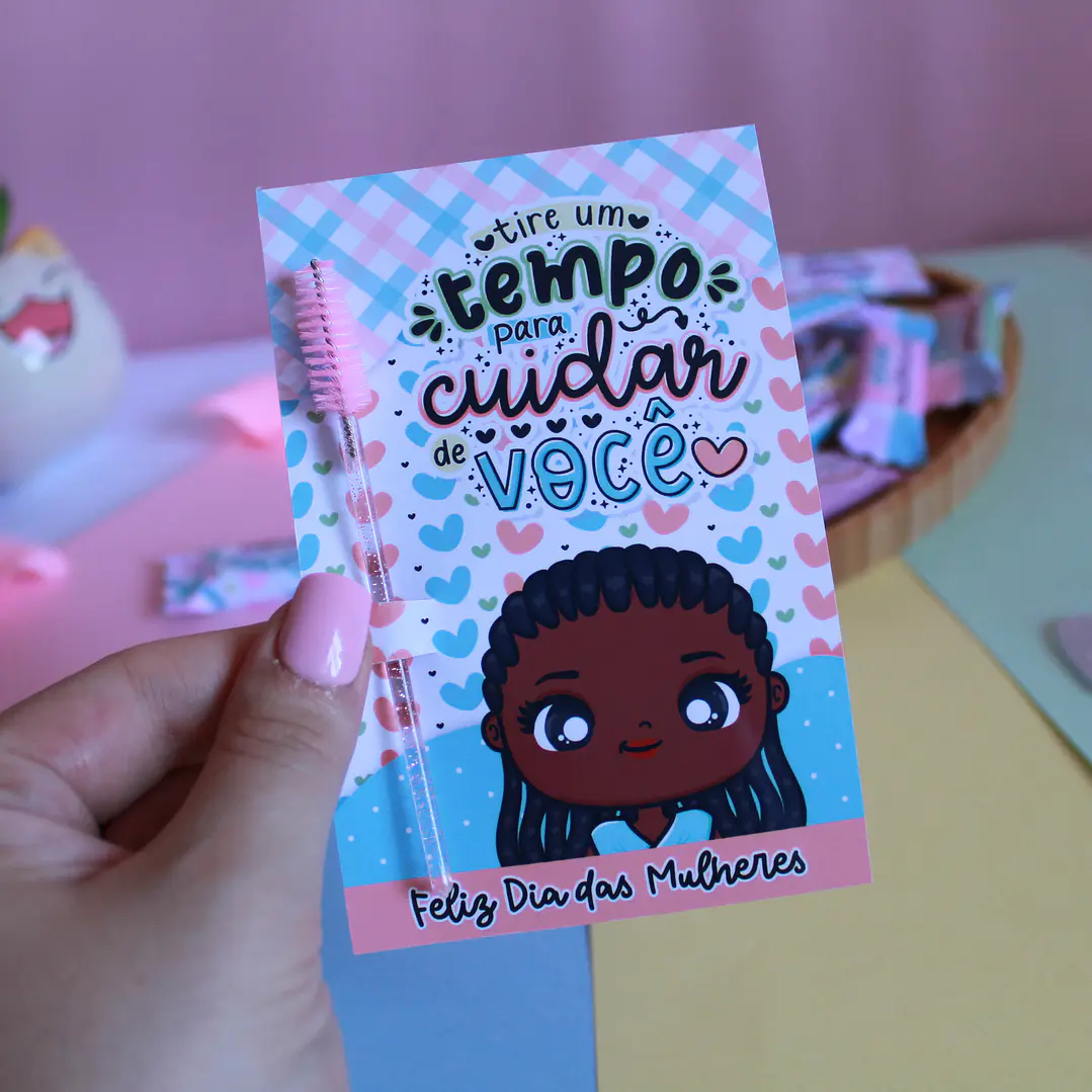 Arquivos Card para escovinha de cílios Dia da Mulher Kit Digital Pdf e Png 3