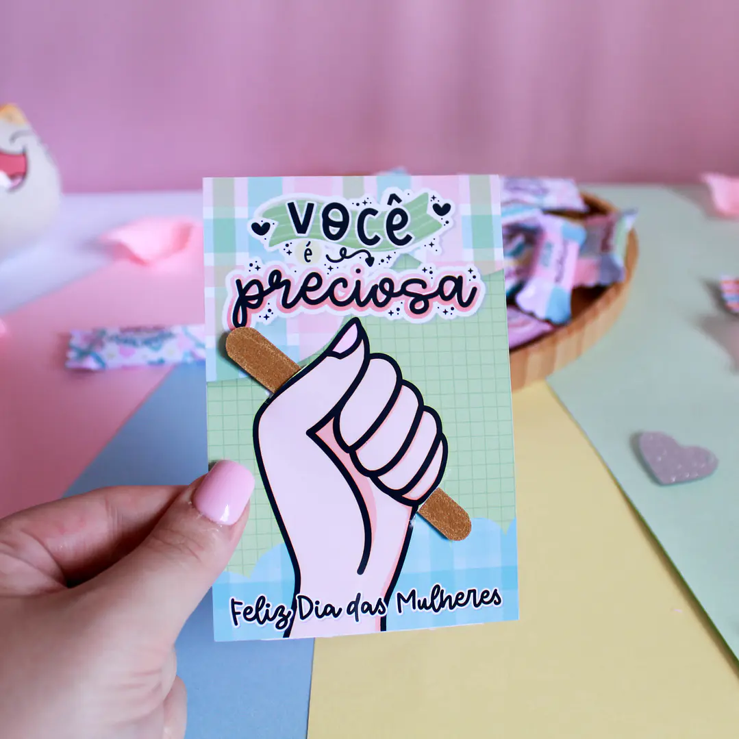 Arquivos Card lixa de unha Dia da Mulher Kit Digital Pdf e Png 1
