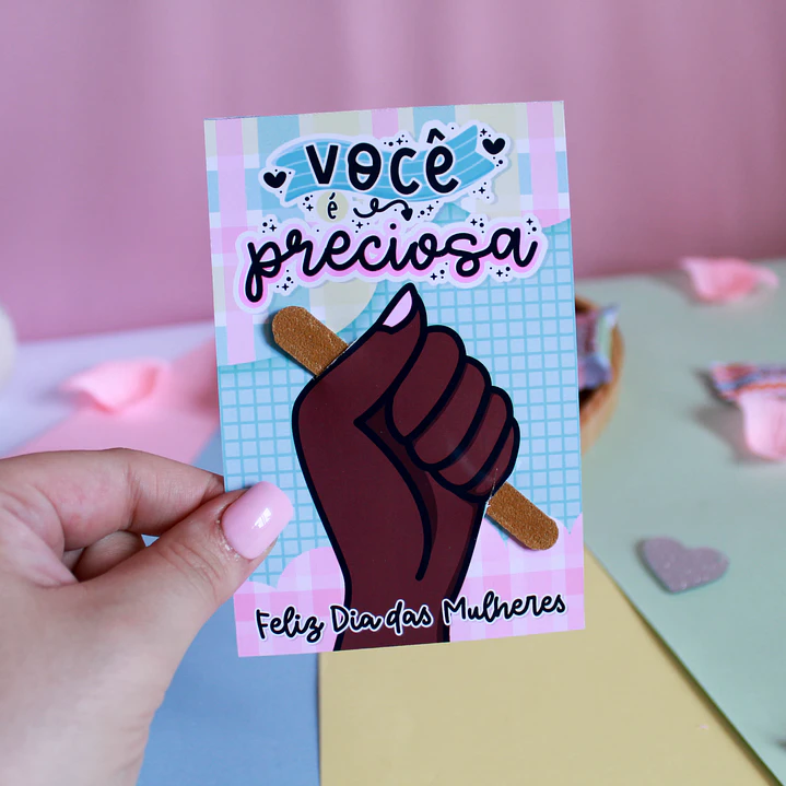 Arquivos Card lixa de unha Dia da Mulher Kit Digital Pdf e Png 2