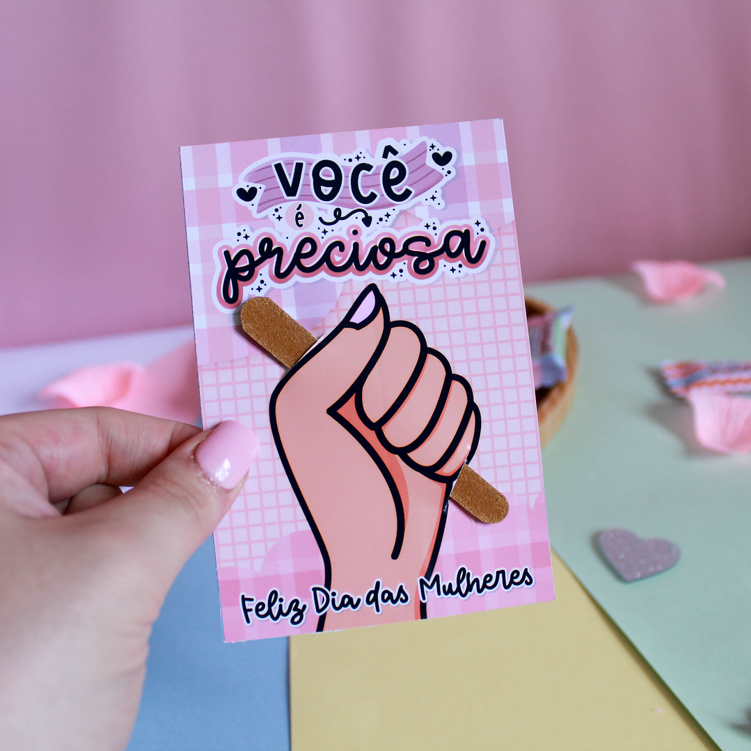 Arquivos Card lixa de unha Dia da Mulher Kit Digital Pdf e Png 3