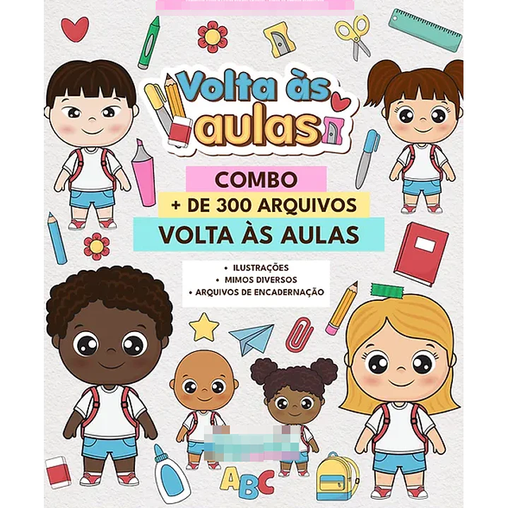 Kit Digital Volta as aulas mais Mimos Arquivo em Png 1