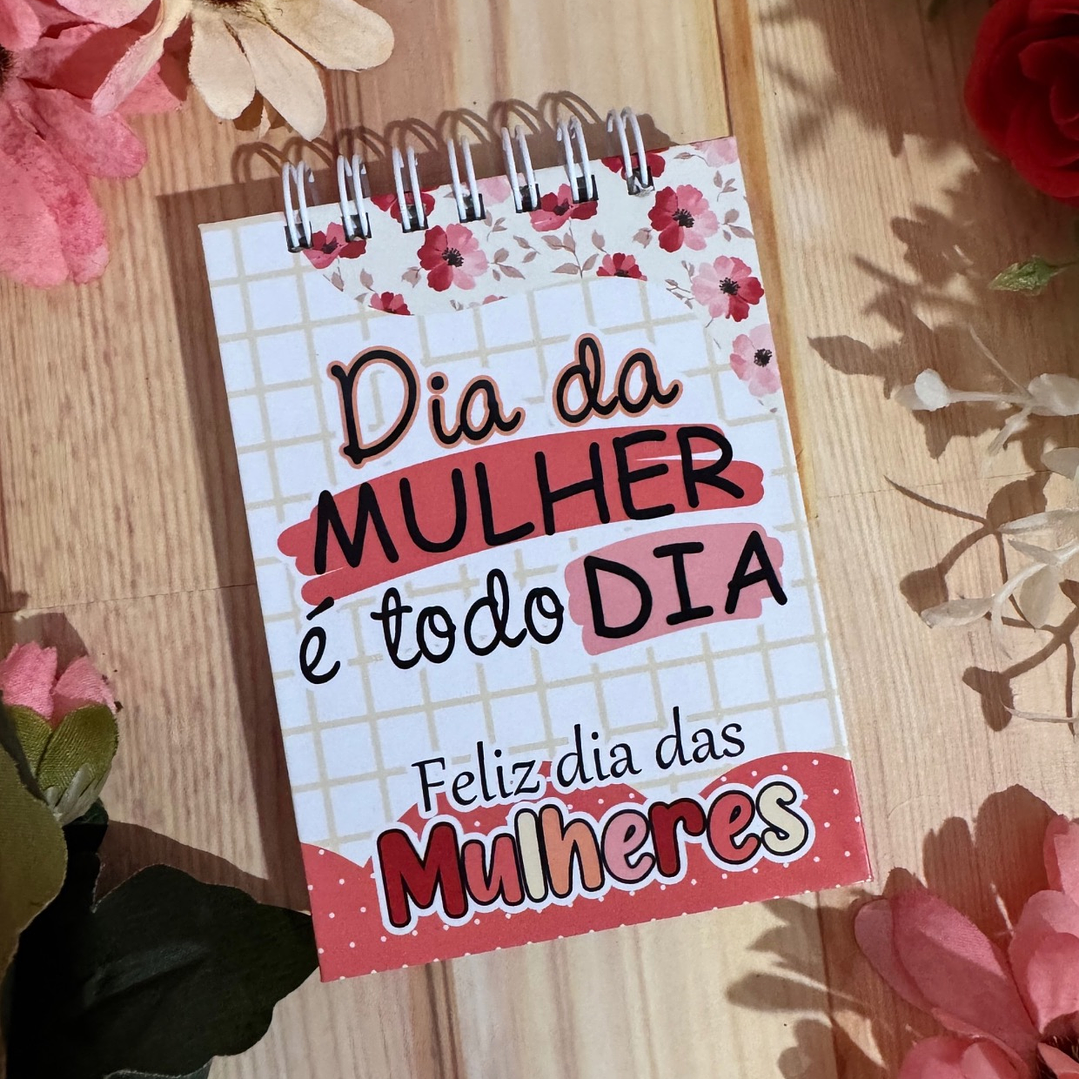 Arquivo Bloquinho 11x8 Dia da Mulher Kit Digital em Studio Pdf e Png 4