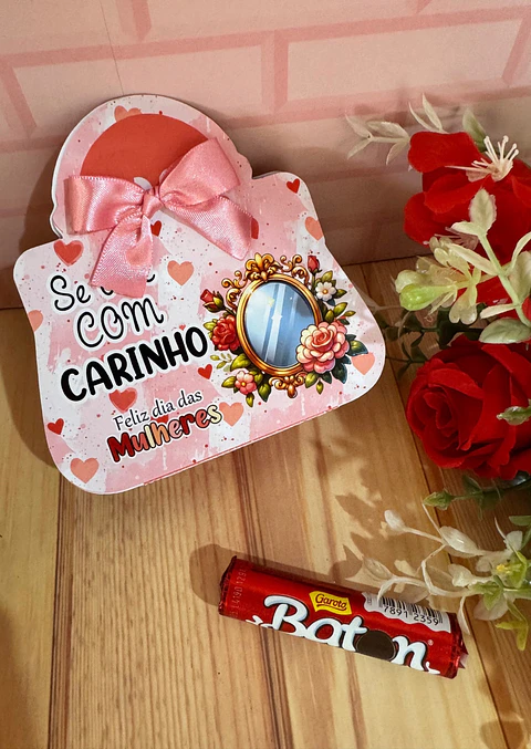 Arquivo Card Bolsinha Dia da Mulher Kit Digital em Studio Pdf e Png