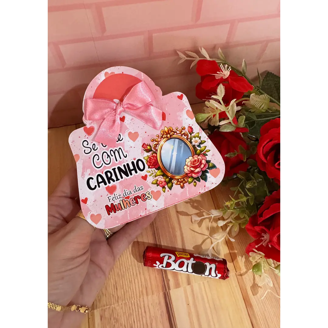 Arquivo Card Bolsinha Dia da Mulher Kit Digital em Studio Pdf e Png 3