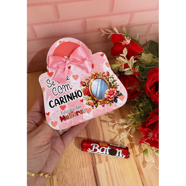 Arquivo Card Bolsinha Dia da Mulher Kit Digital em Studio Pdf e Png 3