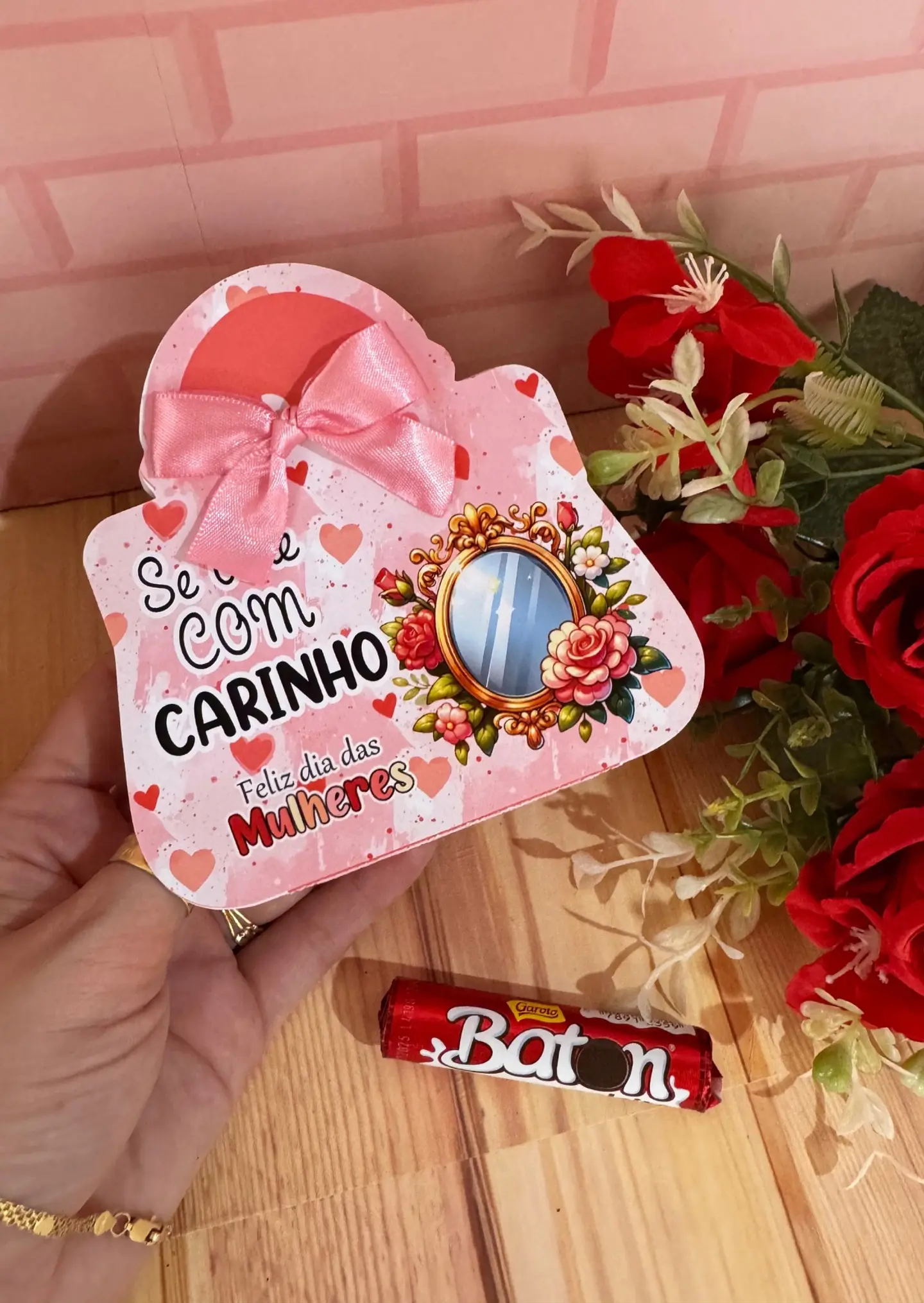 Arquivo Card Bolsinha Dia da Mulher Kit Digital em Studio Pdf e Png 3
