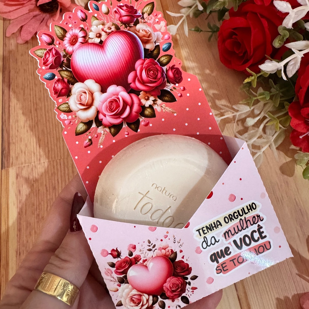 Arquivo Caixa de Sabonete Dia da Mulher Kit Digital em Studio Pdf e Png 3