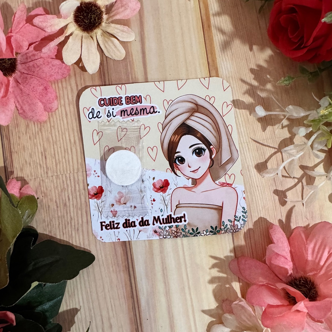 Arquivo Card Adesivos Manteiga Bala Xuxinha Máscara Dia da Mulher Kit Digital em Studio Pdf e Png 4