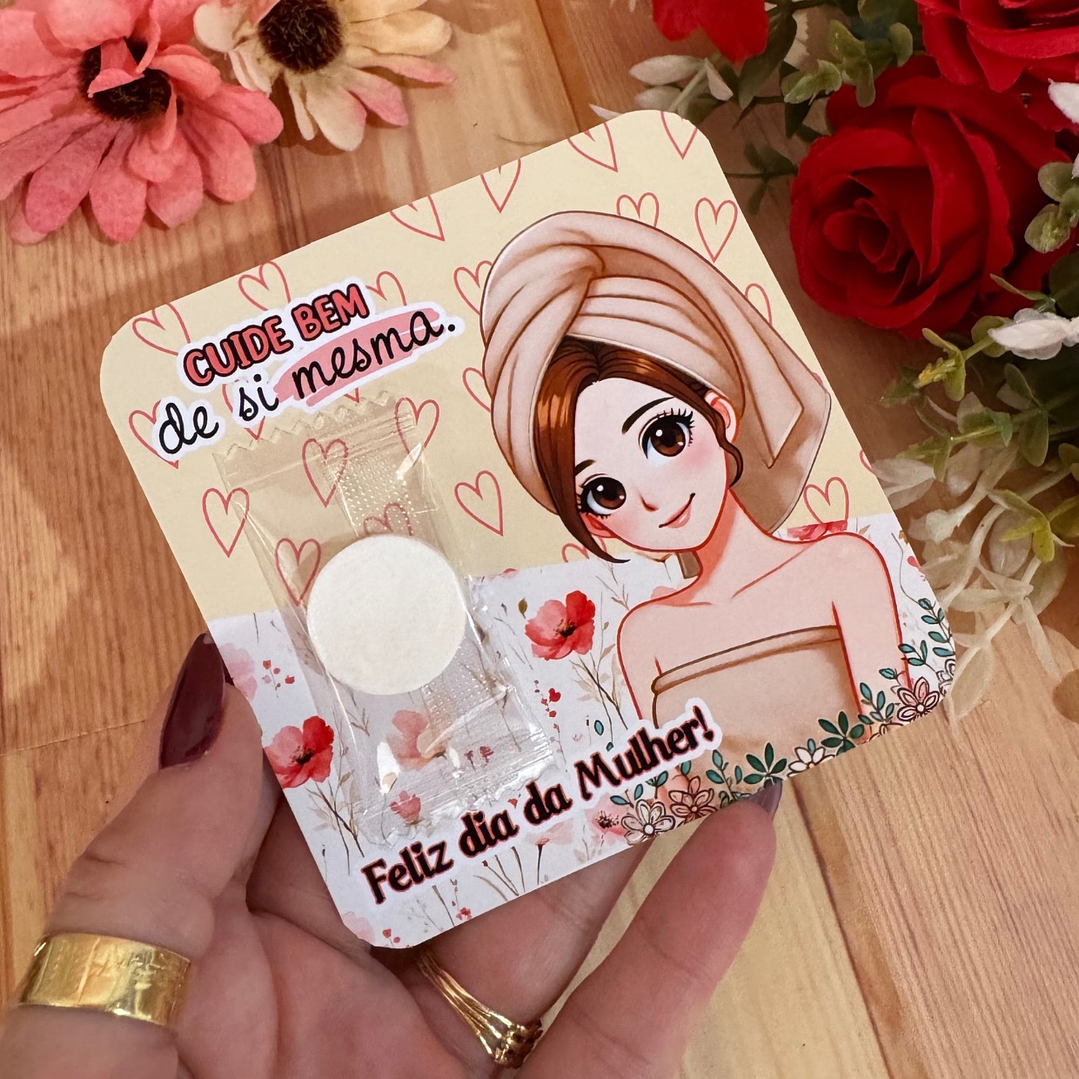 Arquivo Card Adesivos Manteiga Bala Xuxinha Máscara Dia da Mulher Kit Digital em Studio Pdf e Png 8