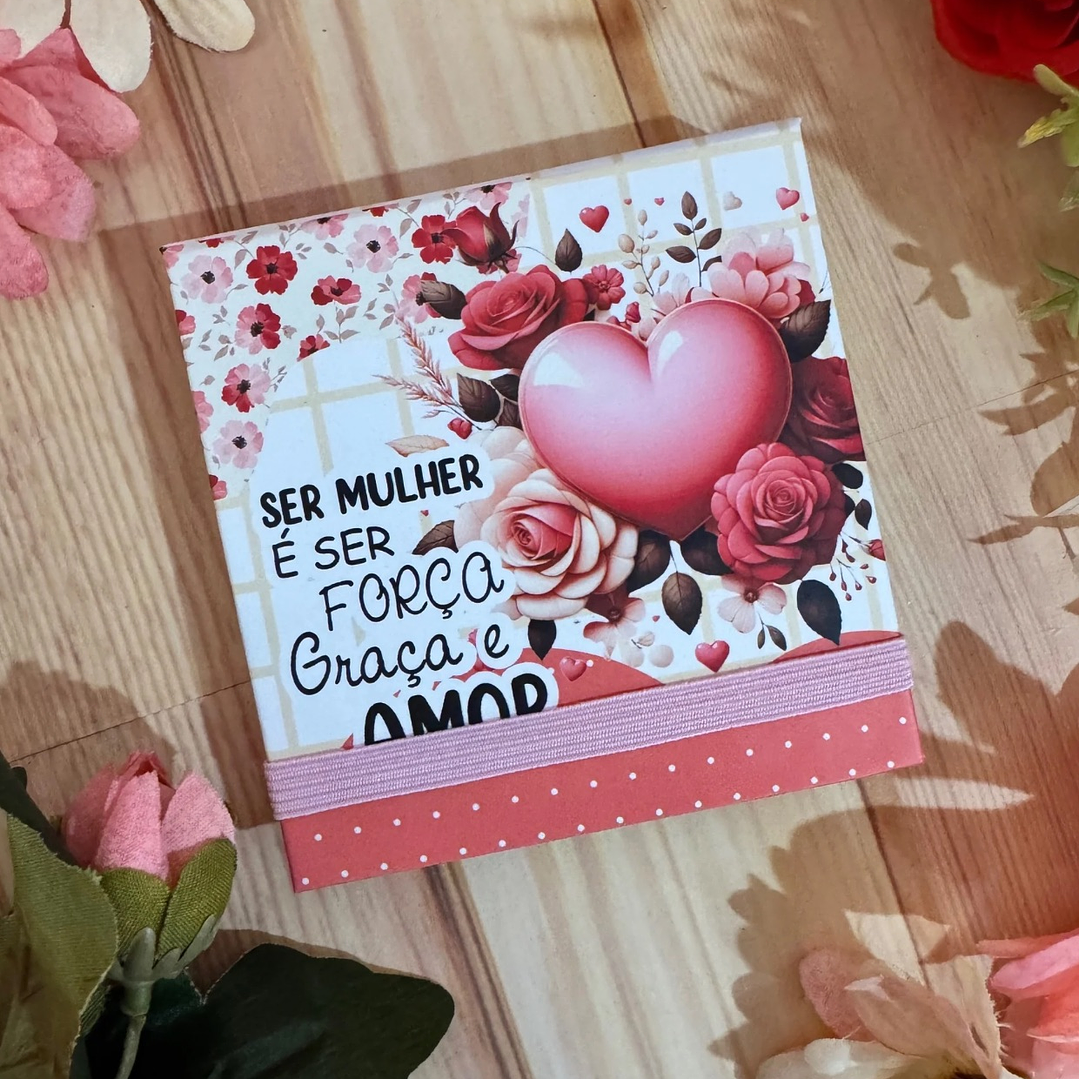 Arquivo Porta Post It 76mm Dia da Mulher Kit Digital em Studio Pdf e Png 3