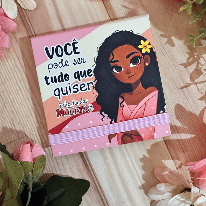 Arquivo Porta Post It 76mm Dia da Mulher Kit Digital em Studio Pdf e Png 5