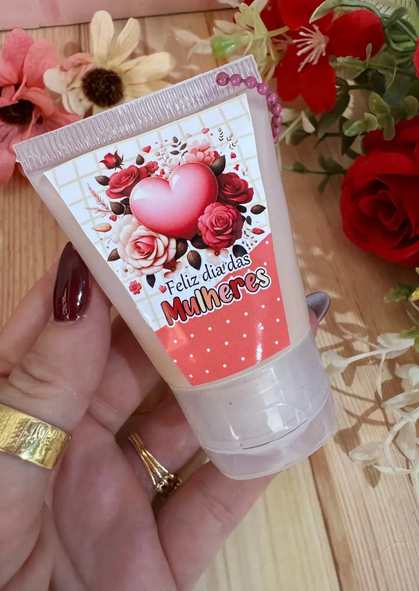 Arquivo Chaveiro Bisnaga 30 ml na Caixinha Dia da Mulher Kit Digital em Studio Pdf e Png 5