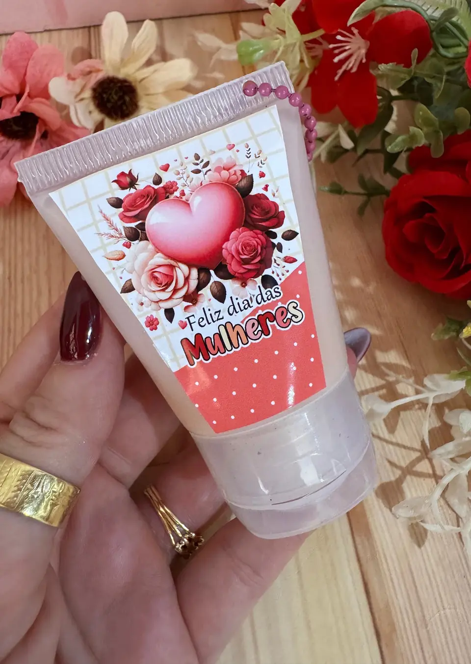 Arquivo Chaveiro Bisnaga 30 ml na Caixinha Dia da Mulher Kit Digital em Studio Pdf e Png 5